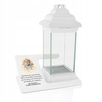 STATUETKA na grób ZE ZDJĘCIEM i DEDYKACJĄ LAMPION