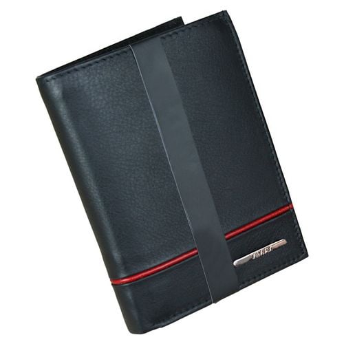 portfel z lampasem vimax - czarno-czerwony na Arena.pl