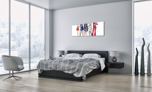 Obraz Na Płótnie - Kobieta Modelka - 120X40 Cm - Ca120X40-2855 na Arena.pl