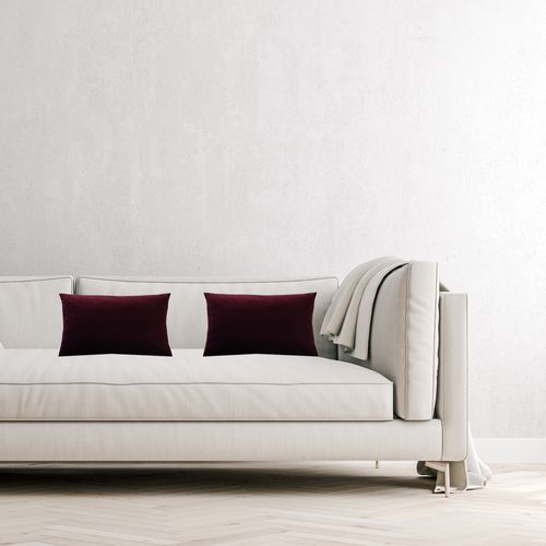 Poszewka 40x40cm BURGUND FIOLETOWY Poduszka Aksamitna Ozdobna na Arena.pl