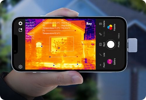 Kamera Termowizyjna Pirometr InfiRay P2 PRO Aplikacja Apple iOS Lighting na Arena.pl