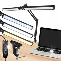 Lampka Biurkowa LED Bezcieniowa Regulowana Szkolna Kreślarska do Biura USB