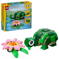 LEGO Creator 3w1 Żółw i kwiat lilii wodnej Kameleon Żaba 31377