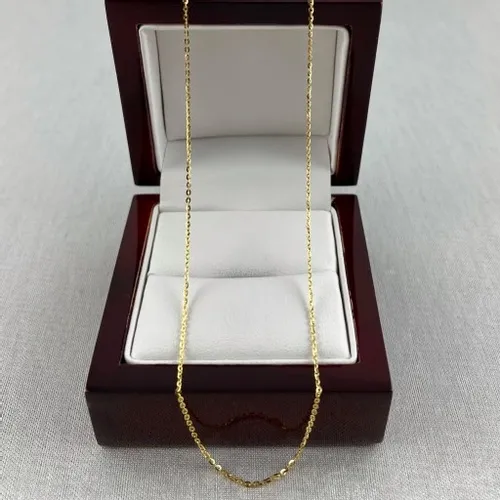 ZŁOTY łańcuszek splot ROLO PR. 585 (14K) długość 45 cm na Arena.pl