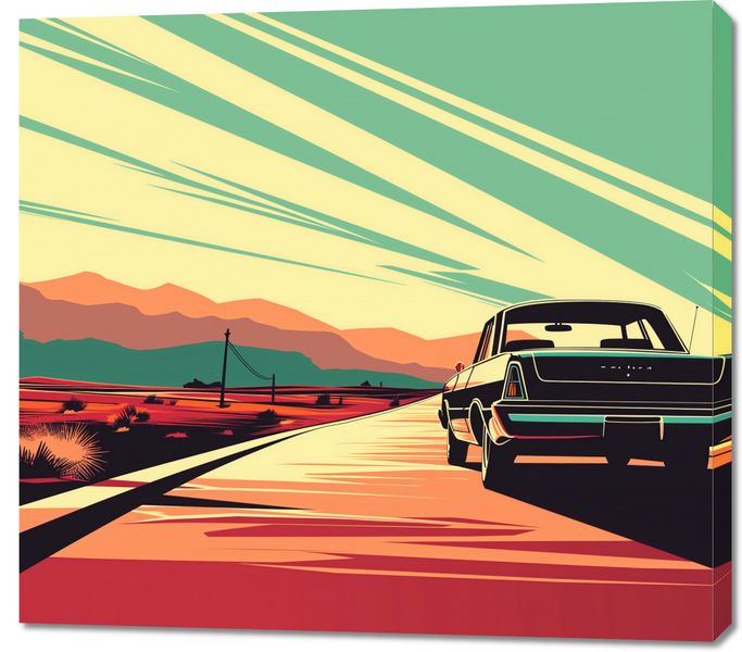 Obraz 100x90cm Droga przez Pustynię zdjęcie 1