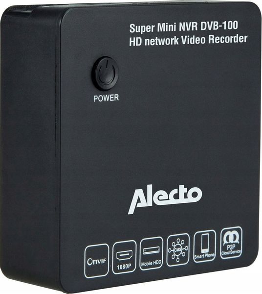 Alecto DVB-100 NVR Kompaktowy Rejestrator Zapisuj Obrazy z Kamer Wi-Fi zdjęcie 2