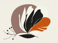 Plakat 20x15cm Elegancja Roślinna