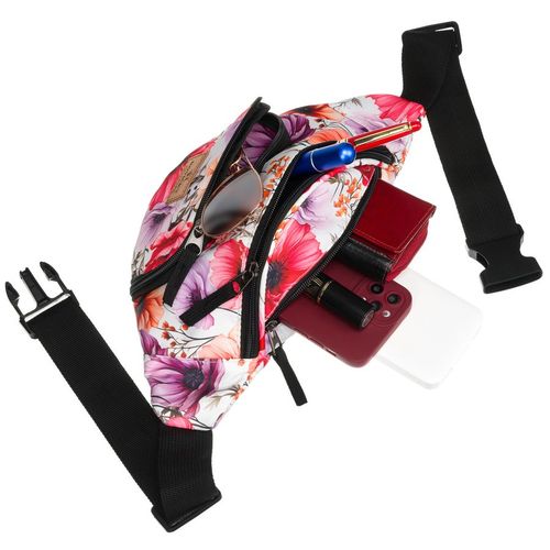 wielokolorowa saszetka damska z wytrzymałego poliestru - rovicky na Arena.pl