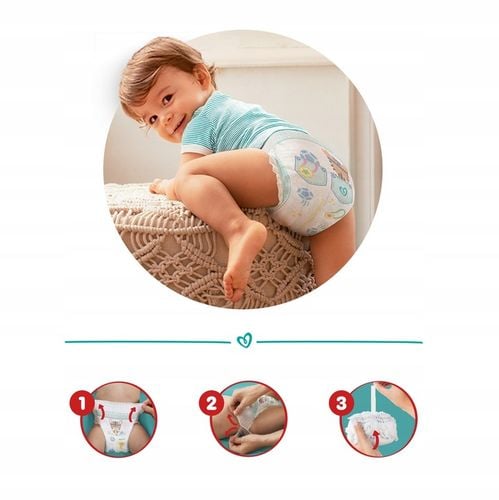 Zestaw Pampers Pants Pieluchomajtki, 19kg+, rozmiar 8, 2 x 32 szt + GRATIS na Arena.pl