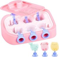 Forma Do Lodów Silikonowa Mini Mix Wzorów 6szt RÓŻ