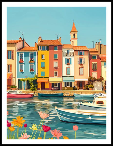 Plakat 60x80cm Wielobarwne Nadbrzeże zdjęcie 3