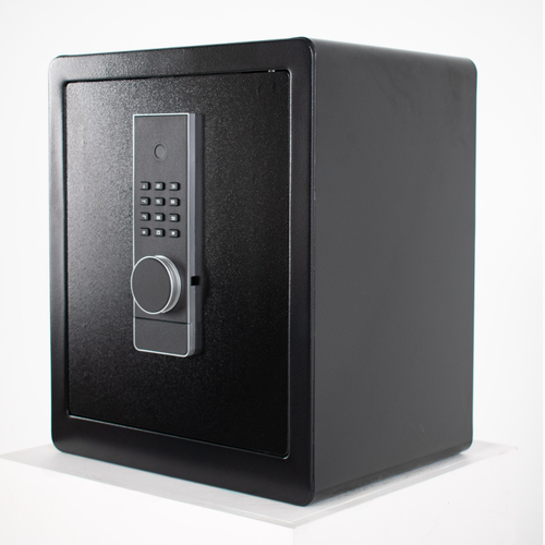 Pancerny Domowy Sejf Biometryczny Na Odcisk Palca 45x38x30 cm Czarny na Arena.pl