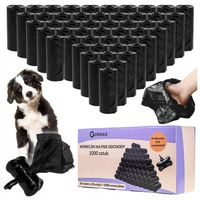 WORKI WORECZKI NA PSIE ODCHODY KUPY WORECZKI FOLIOWE 1000szt ETUI DO SMYCZY