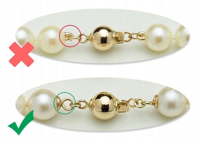 SREBRNY NASZYJNIK Z BIAŁYCH PEREŁ zdjęcie 4