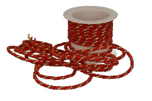 SZNUREK OZDOBNY CZERWONY 3 METRY na Arena.pl
