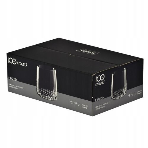 Szklanki do whisky Fjord KROSNO 6szt 370ml z grubym dnem stylowe na Arena.pl