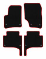 Dywaniki welurowe CARLUX-RED do Porsche Cayenne I 2002-2010 czarne