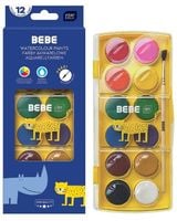 farby akwarelowe 12kol.bebe kids 3671