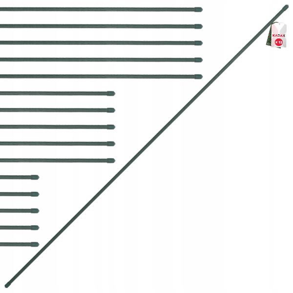 TYCZKA PODPÓRKA ROŚLIN STAL POWLEKANA 120cm 15szt zdjęcie 1