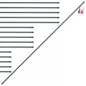 TYCZKA PODPÓRKA ROŚLIN STAL POWLEKANA 120cm 15szt