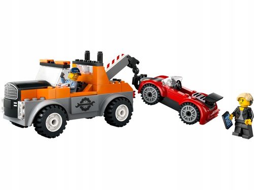 LEGO CITY 60435 SAMOCHÓD POMOCY DROGOWEJ I NAPRAWA SPORTOWEGO AUTA PREZENT na Arena.pl