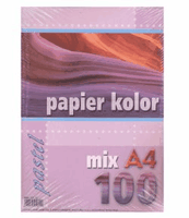 Escuela Papier Ksero A4 Pastelowy Mix 80G 100K