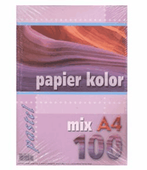 Escuela Papier Ksero A4 Pastelowy Mix 80G 100K