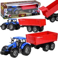 MASZYNA TRAKTOR Z PRZYCZEPĄ  FARMERA