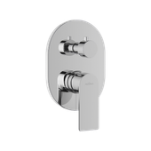 Glad bateria prysznicowo-wannowa podtynkowa 2 funkcyjna, chrom