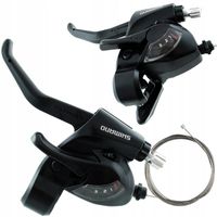 Klamkomanetka Lewa Przód Czarna Shimano ST-EF41 3 Rzędowa