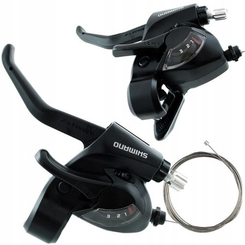 Klamkomanetka Lewa Przód Czarna Shimano ST-EF41 3 Rzędowa na Arena.pl
