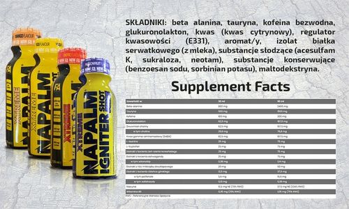 FA Napalm Igniter Juice Shot 12 x 120 ml smak egzotyczny Przedtreningówka na Arena.pl