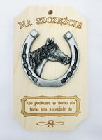 podkowa na szczęście  ''5''  9,5x16cm