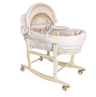 KOSZ MOJŻESZA KOŁYSKA MATERAC WYPRAWKA ze stelażem PŁOZY i KOŁA 10el