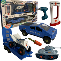 Zestaw Samochód Do Montażu Z Przyczepą Quad Czołg Wiertarka Śrubokręt