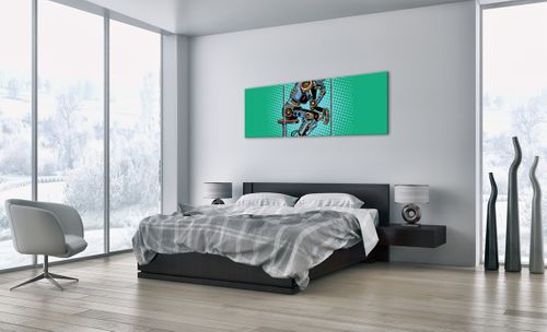 Obraz Na Płótnie - Robot Myślenie - 150X50 Cm - Ca150X50-3194 na Arena.pl