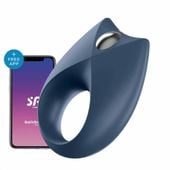 pierścień wibrujący satisfyer royal one niebieski z stymulacją