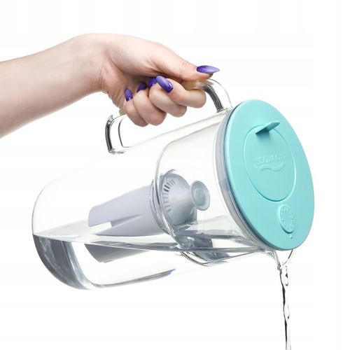 Szklany dzbanek filtrujący Sonata Biały + 6 wkładów UniX na Arena.pl