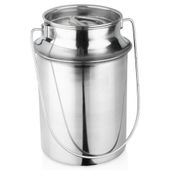 Kanka Stalowa Bańka Konwia Metalowa Pojemnik na Mleko do Mleka Retro 3,2L