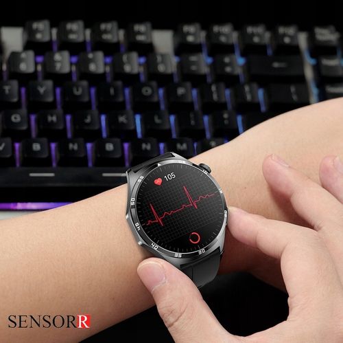 ZEGAREK MĘSKI SMARTWATCH ROZMOWY EKG POMIAR CUKRU CIŚNIENIE TEMPERATURA PL na Arena.pl