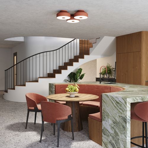 Plafon OMIQ ochra czerwona na Arena.pl