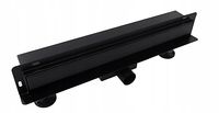Odpływ liniowy brodzikowy Ścienny 700 mm CZARNY