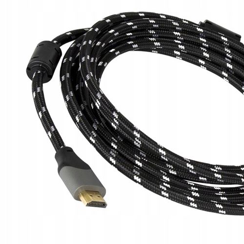 KABEL HDMI - HDMI MOCNY GRUBY PRZEWÓD 2.0 HIGH SPEED 4K UHD 3D 48 BIT na Arena.pl