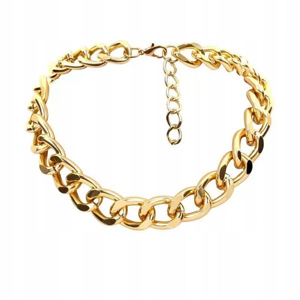 Chocker Czoker Zloty Łańcuszek Celebrytka 40 cm zdjęcie 8