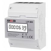 LICZNIK TRÓJFAZOWY LCD LED 100A 230V400V IP51 99999 KWH