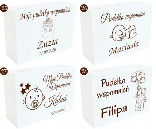 Pudełko Wspomnień Prezent Chrzest Roczek Urodziny na Arena.pl