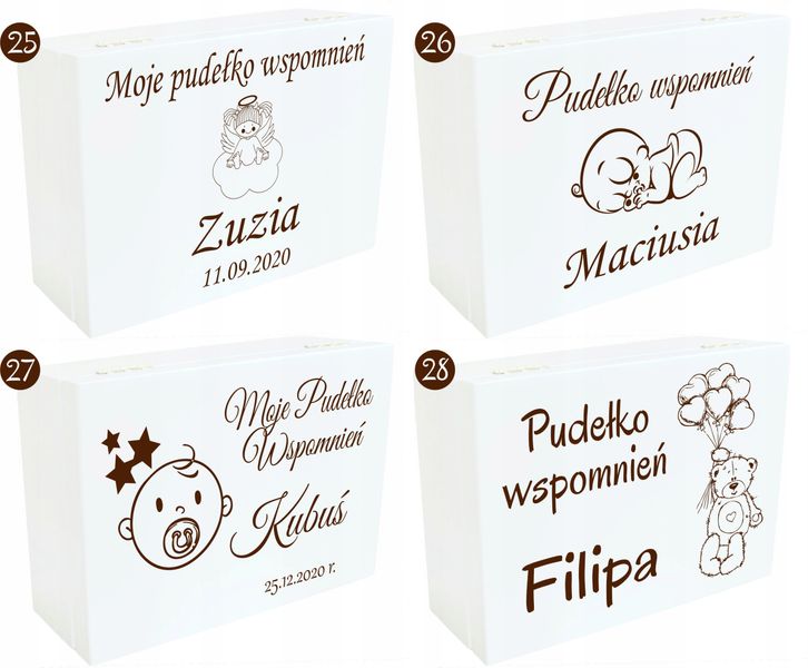 Pudełko Wspomnień Prezent Chrzest Roczek Urodziny zdjęcie 9