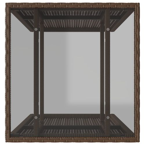 3-cz. zestaw mebli bistro z poduszkami, brązowy, polirattan na Arena.pl