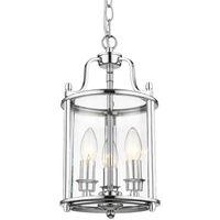 Industrialna LAMPA wisząca NEW YORK P03427CH Cosmolight szklana latarenka do salonu przezroczysta