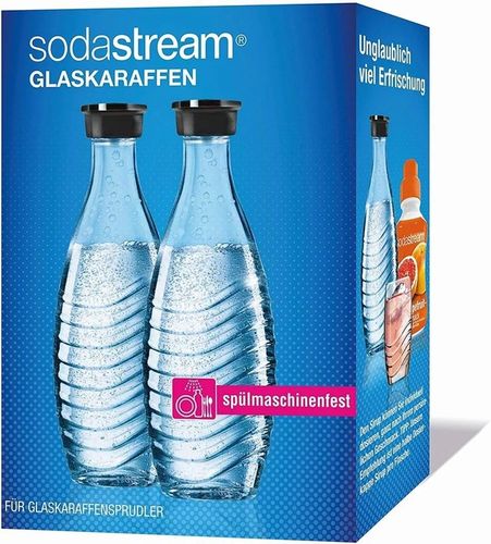 2 Szklane Butelki Karafki SodaStream Crystal Penguin 0,6L na Arena.pl